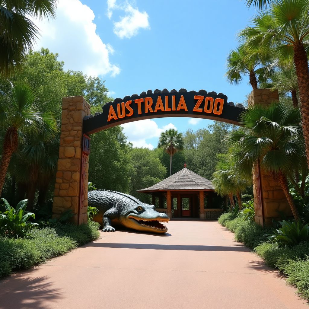 Entrance to Australia Zoo in Queensland