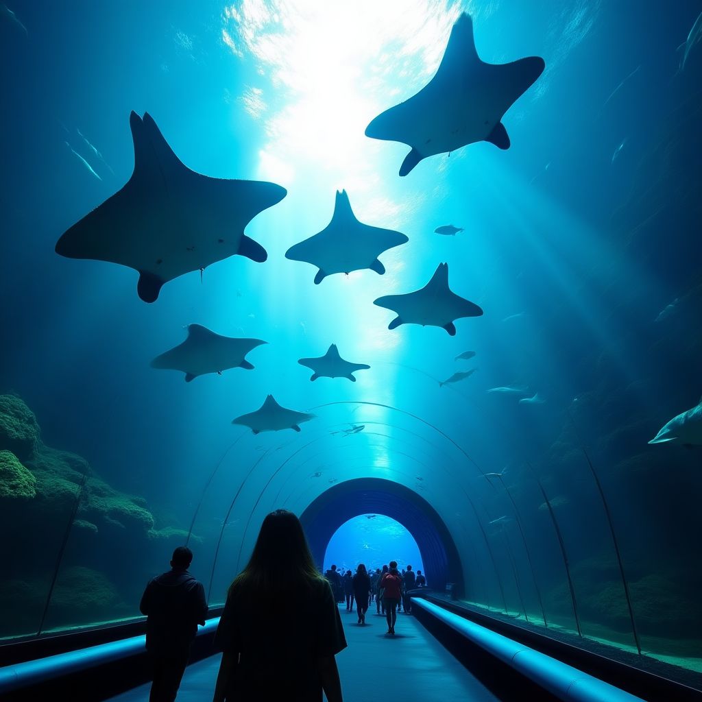 Underwater tunnel at SEA LIFE Melbourne Aquarium
